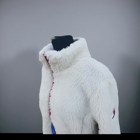 Tommy Hilfiger White Sherpa Fleece Jacket • NWT • Women’s Large - Picture 14 of 16